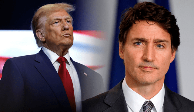 En una polémica declaración, Trump afirmó que Canadá debería unirse a Estados Unidos tras la dimisión de Justin Trudeau. Foto: Composición LR