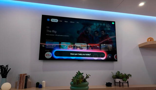 Así lucirá Gemini en un televisor con Google TV. Foto:  Android Headlines - Android News & Tech News