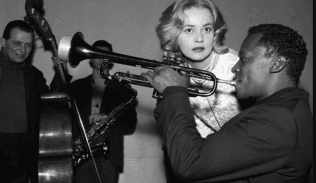 Jeanne Moreau y Miles Davis.