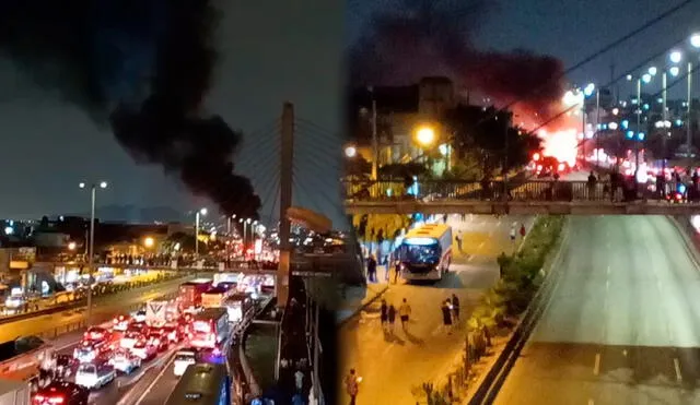 Incendio en avenida Evitamiento/ Composición LR