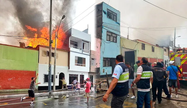 Incendio en el Callao dejó 30 damnificados. Foto: composición LR