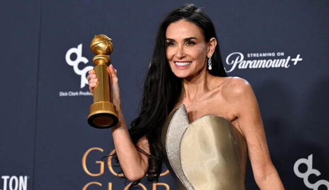 Demi Moore ganó su primer Globo de Oro como mejor actriz.