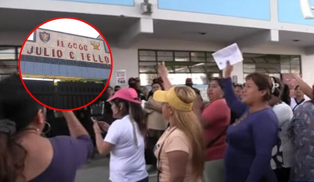 Padres de familia denuncian cambio irregular de notas en colegio de Villa María del Triunfo. Foto: captura Panorama