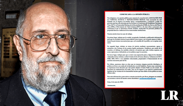 La Asociación creada busca ayudar a las víctimas del Sodalicio en temas legal y de reparación. Foto: Composición/LR