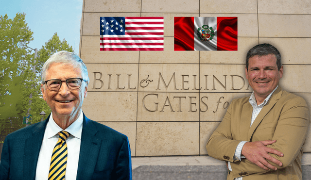 El peruano Iván Orbegozo trabajó en la fundación de Bill Gates en Estados Unidos desde el 2007 hasta el 2023. Foto: composición LR/Semana/UDEP/Banderas/La Nación