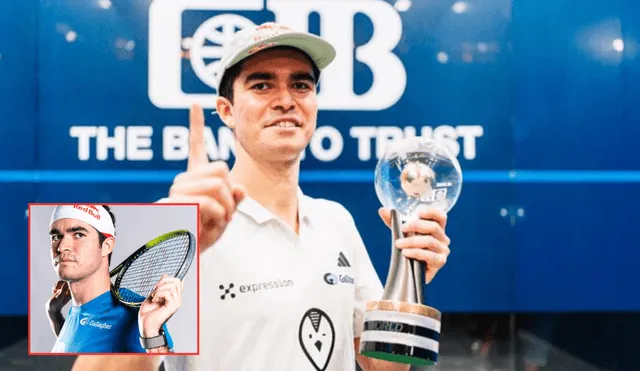 El deportista peruano ha quedado nominado para un importante premio como 'El mejor Atleta del 2024' luego de ser campeón mundial de squash. Foto: composición LR/Ovación/TV Perú