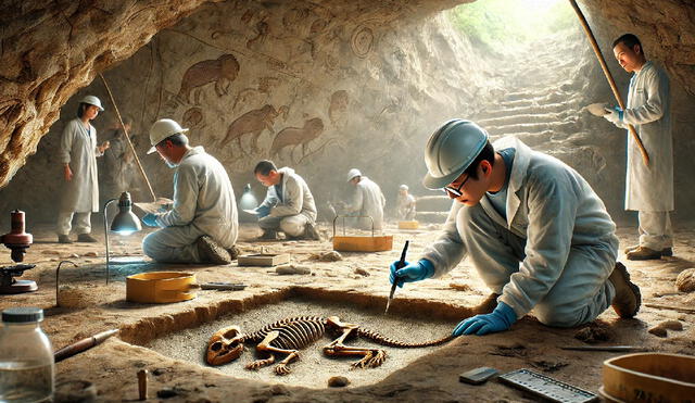 En la cueva de Hualongdong, científicos hallaron el fósil de un gato diminuto llamado Prionailurus kurteni. Este felino extinto convivió con humanos antiguos y es el más pequeño jamás descubierto en la historia. Foto:DALL.E