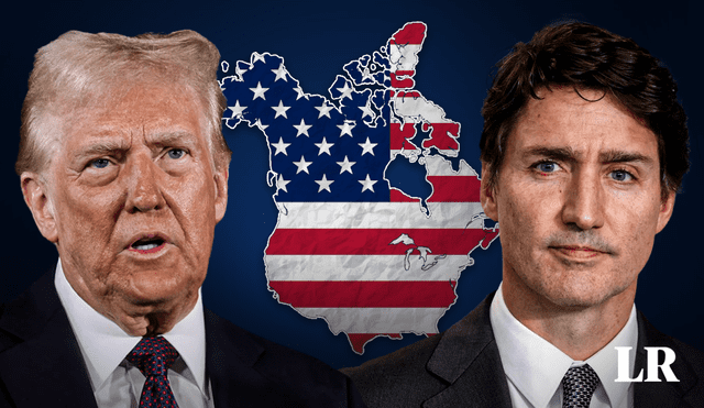 Trudeau respondió a Trump y afirmó que Estados Unidos no formará parte de Canadá. Foto: Composición LR