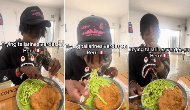 El joven de Estados Unidos también probó otros platos típicos del Perú como el arroz chaufa, el pollo a la brasa, la causa limeña, entre otros. Foto: composición LR/TikTok/@carlosur1007