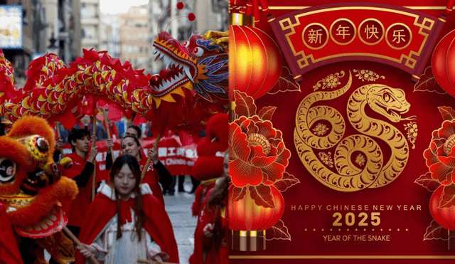 Las celebraciones del Año Nuevo Chino son una tradición que se ha expandido en diferentes comunidades chinas alrededor del mundo. Foto: composición LR/Líbero