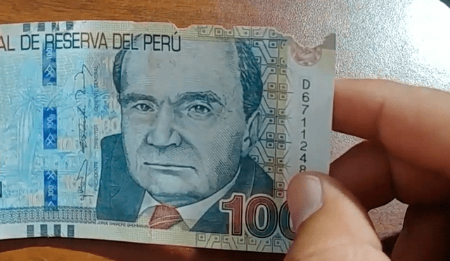 Uno de los requisitos para que el BCRP canjee tu billete roto es que conserve el50% de su tamaño original. Foto: difusión