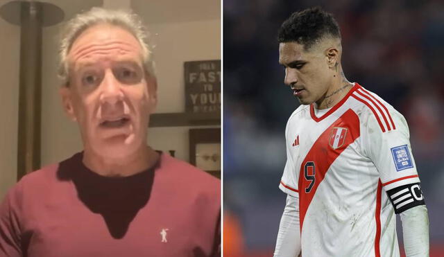 Eddie Fleischman habló de Paolo Guerrero tras anunciar su retiro de la selección peruana. Foto: composición LR/captura de Radio Nova/AFP