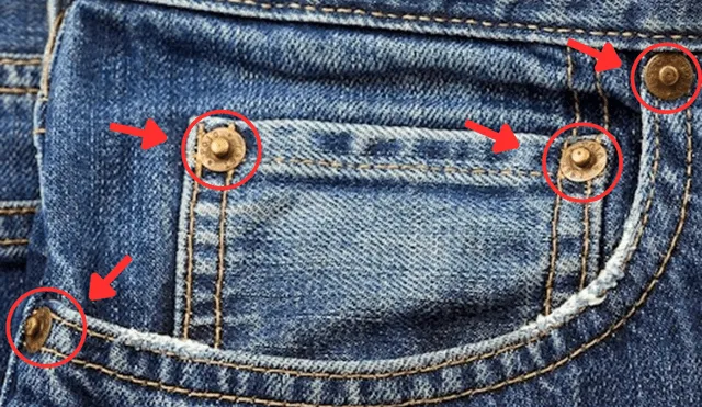 La mayoría de modelos de jeans tienen una los bolsillos unos pequeños botones conocidos como remaches, pero pocos saben su verdadera función. Foto: composición LR/ Difusión