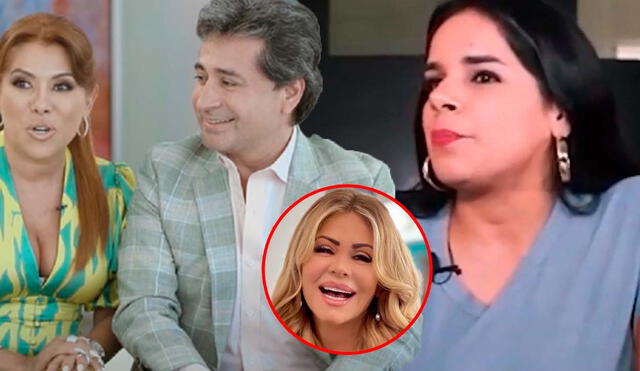 Giuliana Rengifo confesó que mantuvo una relación con Alfredo Zambrano, cuando él estaba separado de Magaly Medina. Foto: Composición LR/Captura/YouTube