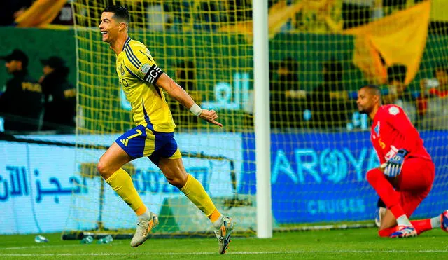 Cristiano Ronaldo marcó su primer gol del 2025 en la Liga Profesional Saudí. Foto: Al Nassr