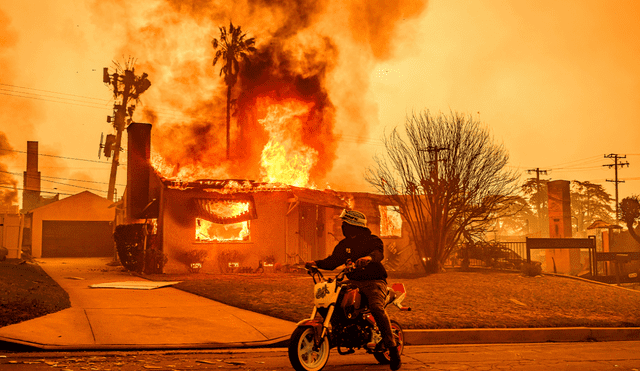 Los Ángeles está pasando por uno de sus peores momentos en su historia. El fuego sigue sin desaparecer. Foto: AFP