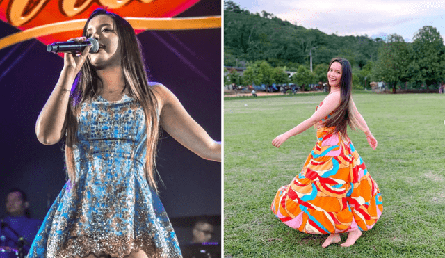 Kiara Lozano, cantante de Corazón Serrano, ha vuelto a cautivar al público con su baile en la canción 'La bomba chuchaqui'. Foto: composición LR/Instagram