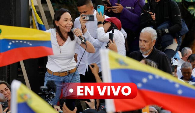 Edmundo González y María Corina Machado buscan hacer frente a la juramentación de Nicolás Maduro y buscar la toma de posesión de González. Foto: composición LR/ Edmundo González y María Corina Machado buscan hacer frente a la juramentación de Nicolás Maduro y buscar la toma de posesión de González. Foto: composición LR/