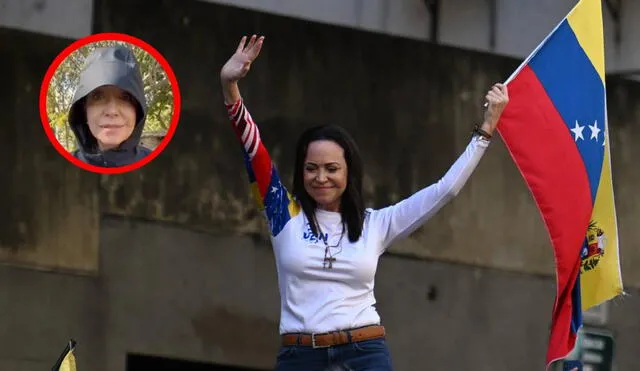 María Corina enviará un mensaje al pueblo venezolano, mientras se espera el regreso de Edmundo González. Foto: composiciónLR/AFP