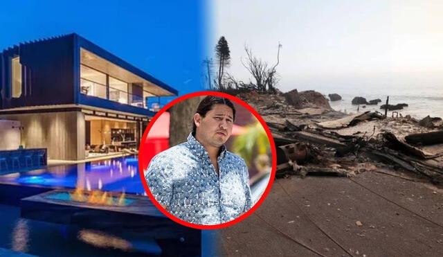 Ganador de Powerball, Edwin Castro, pierde su mansión en Malibú por incendio en Los Ángeles. Foto: composición LR/ USA News