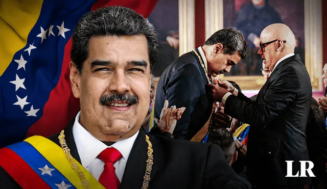El dictador Nicolás Maduro asume como presidente de Venezuela. Foto: composición LR/Jazmín Ceras/AFP El dictador Nicolás Maduro asume como presidente de Venezuela. Foto: composición LR/Jazmín Ceras/AFP