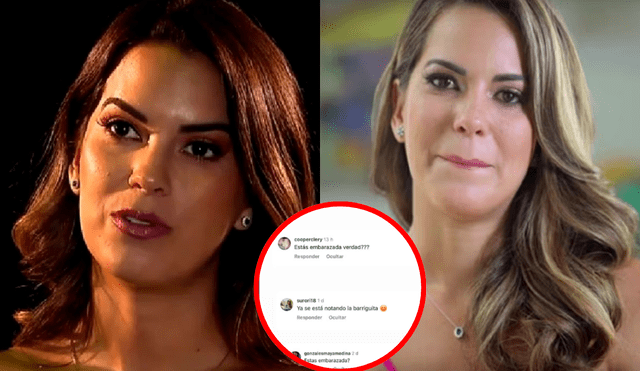 Valeria Piazza se mostró muy molesta por las constantes preguntas por un presunto embarazo. Foto: Composición LR/Captura América TV/Valeria Piazza/Instagram