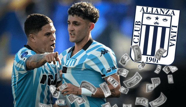 Racing quiere fichar a Adrián Balboa, delantero que pasó por Alianza Lima de Perú. Foto: composición LR/AFP