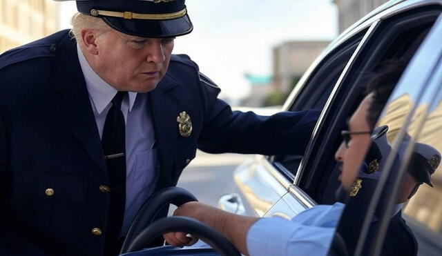 Las políticas migratorias de Donald Trump en 2025 podrían utilizar infracciones de tránsito como herramienta para aumentar deportaciones de inmigrantes en Estados Unidos. Foto: Grok