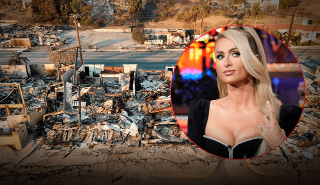 Paris Hilton fue una de las figuras públicas afectadas por los incendios en Los Ángeles, California. Foto: Composición LR