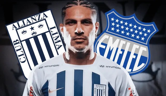 Paolo Guerrero será el atacante principal ante Emelec por la Tarde Blanquiazul 2025. Foto: composición GLR