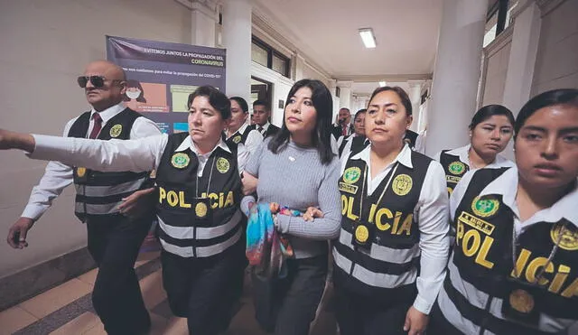 Betssy Chávez se encuentra interna en el penal Anexo de Mujeres en Chorrillos. Foto: PNP