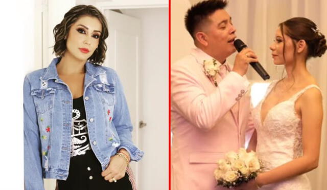 Karla Tarazona y su particular reacción, tras la boda de Leonard León. Foto: Instagram