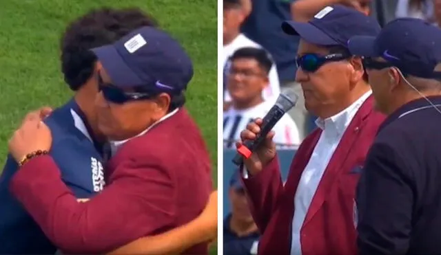 'Lalo' Archimbaud estuvo presente en la presentación de su hijo en Alianza Lima. Foto: composición LR/captura de pantalla