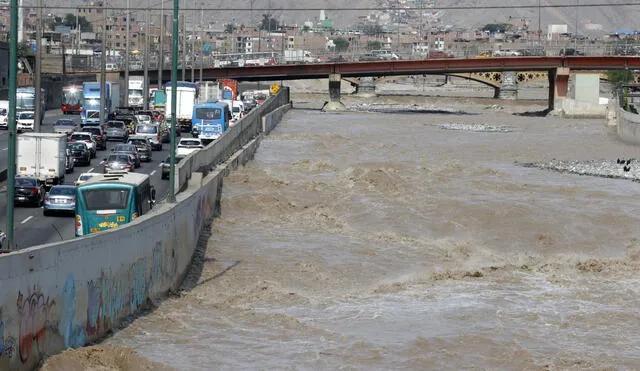 Río Rímac registra preocupante incremento de su caudal. Foto: La República