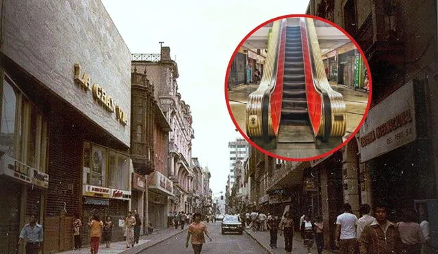 Esta galería de Lima fue el primer "centro comercial" del Perú: aún está abierta y tiene la primera escalera eléctrica del país. Foto: composición LR/Vladimir Velásquez/Limalaúnica