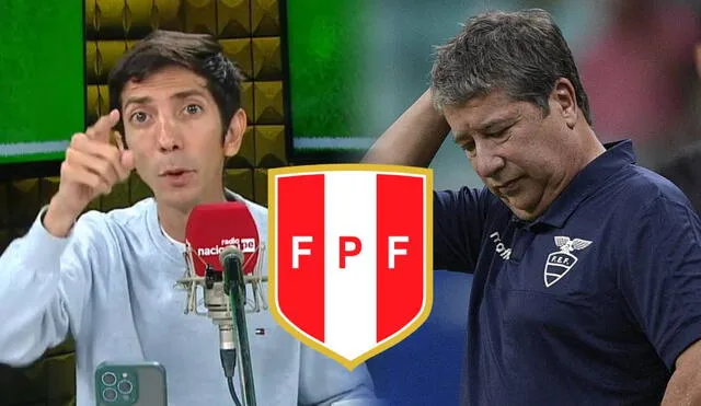 Giancarlo Granda se mostró en total desacuerdo con el posible fichaje de Hernán ‘Bolillo’ Gómez al frente de la selección peruana. Foto: composición LR/captura/AFP