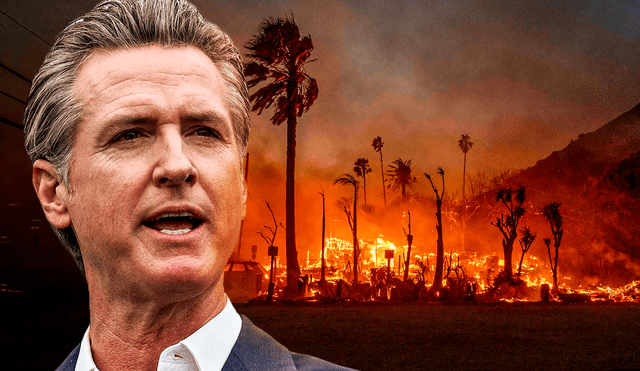 El gobernador de California, Gavin Newsom, tuvo la iniciativa de ayudar a los afectados de los incendios en California. Foto: Composición LR