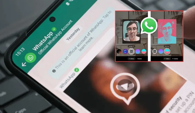 WhatsApp ha realizado una nueva actualización con el fin de hacer más interactiva la app con los filtros. Foto: composición LR/Voces Críticas/La Razón