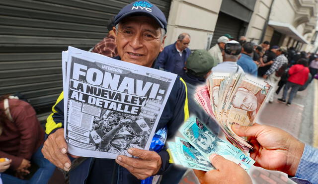 Fonavistas pueden hacer el cobro de la devolución de aportes en el Banco de la Nación. Foto: Composición LR/Andina.