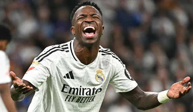 Vinícius Jr. tuvo un accidentado inicio del 2025 con Real Madrid. Foto: AFP