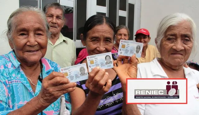 Reniec permite la revalidación del DNI para adultos mayores vía online y presencial. Foto: Andina/Reniec