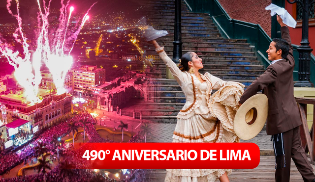 Lima celebra su 490 aniversario con pasacalles, concierto y otras actividades culturales. Foto: Composición LR/Difusión