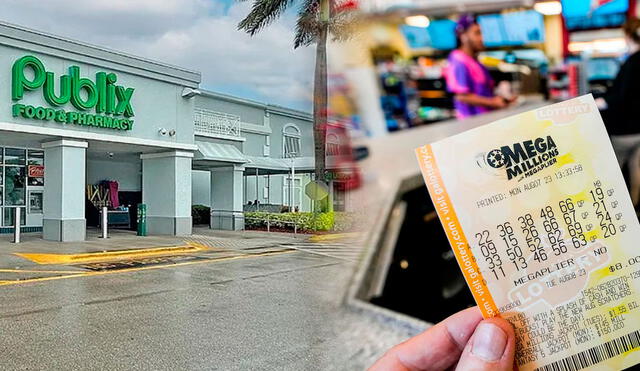 La tienda de Publix, que también celebró pues recibirá un bono por haber vendido un boleto ganador. Foto: Business Observer Fl