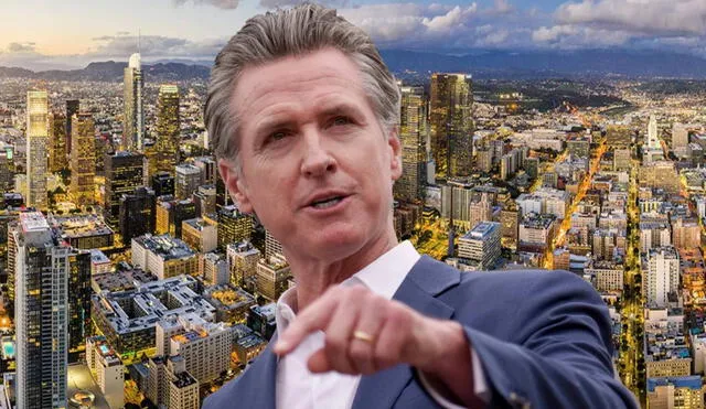 Gavin Newsom anuncia Plan Marshall para la reconstrucción de Los Ángeles. Foto: composición LR/ CNN