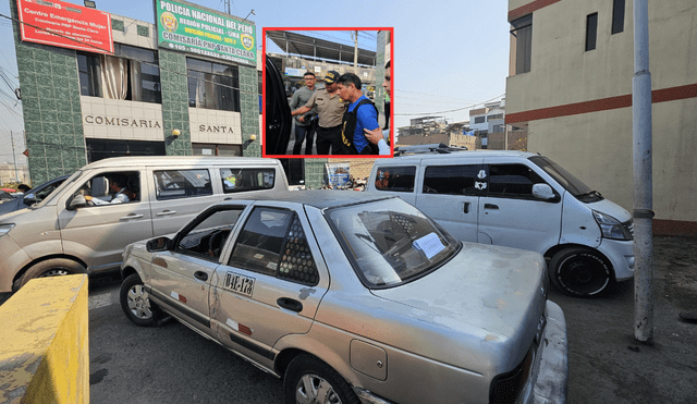 Víctimas del robo se acercaron a la comisaría para seguir el rastro de sus autos. Foto: composición LR.