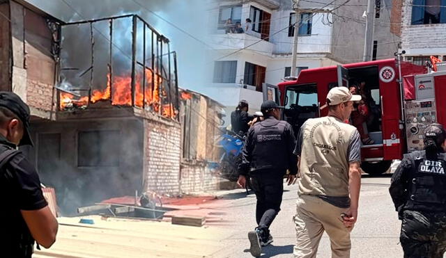 El incendio pudo ser controlado gracias a la rápida intervención de los bomberos/Composición LR/Foto: Difusión