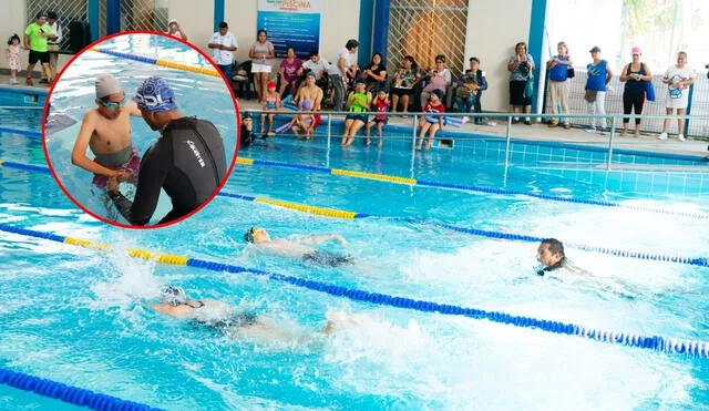 SMP tiene la primera piscina adaptada para personas con discapacidad en Lima. Foto: composición LR / gob.pe