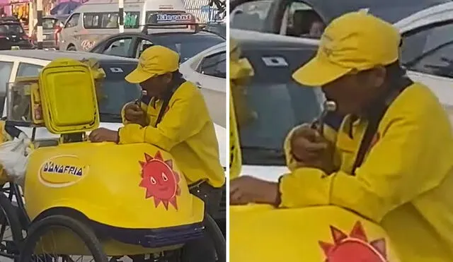 "Seguro el señor ya vendió todo su heladito", aseguraron algunos usuarios. Foto: composición LR/ TikTok