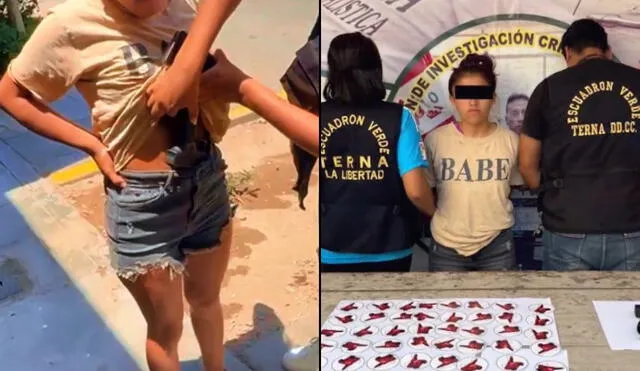 Detienen a 'La Barbie' en Trujillo por presunta extorsión y vínculos con bandas criminales. Foto: PNP