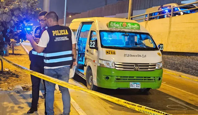 Delincuentes balean a conductor de una combi y un pasajero en SJM. Foto: Dayana Huerta/La República